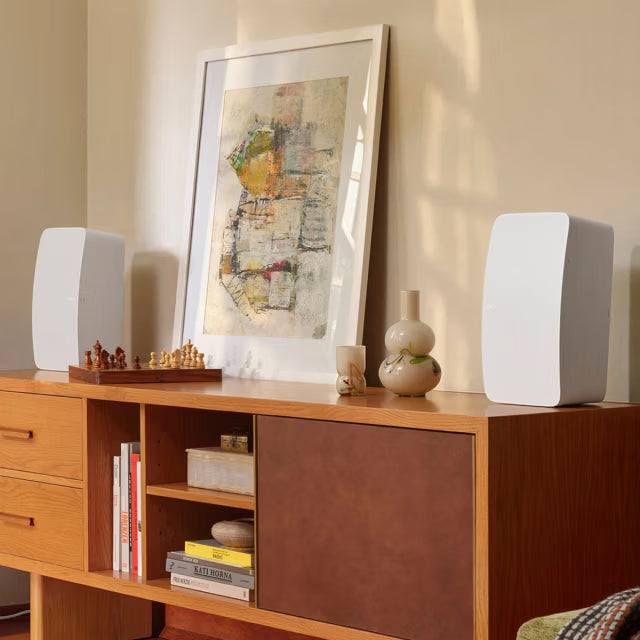 Pair two speakers for stunningly detailed stereo sound.